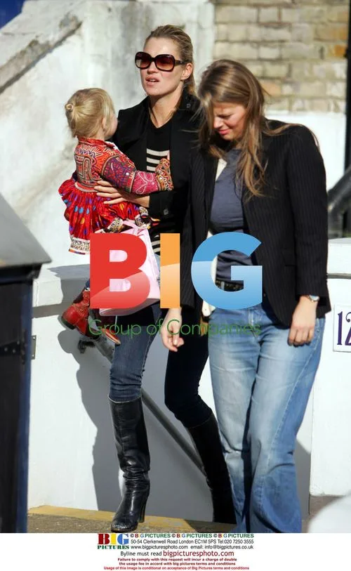 Kate Moss Takes Lila Grace to School