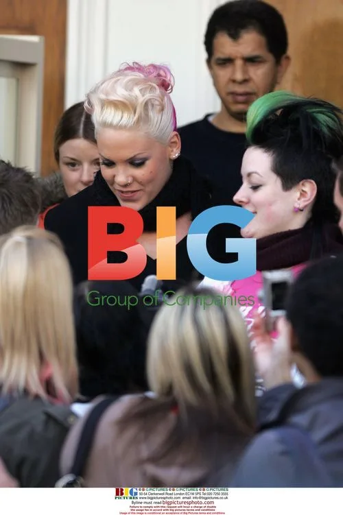 Pink Mobbed by Fans in London