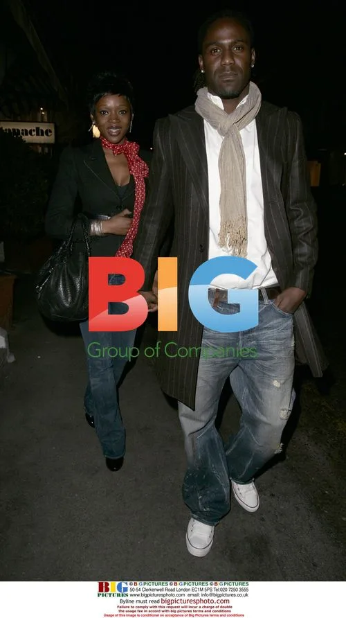 Mario Melchiot and Caroline Chikezie in London