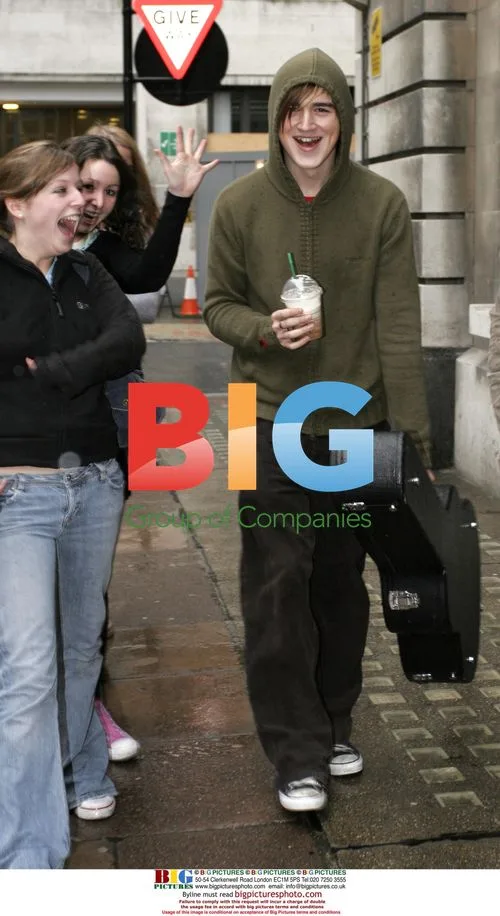 Tom Fletcher of McFly Arrives at Radio 2