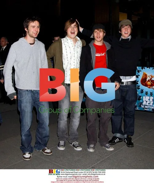 Danny Jones, Tom Fletcher, Dougie Poynter and Harry Judd at 'Ice Age: The Meltdown' Premiere