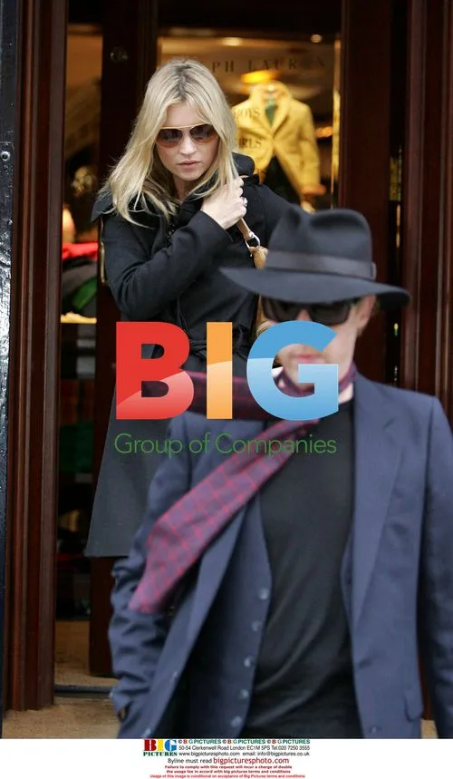Kate Moss goes shopping with James Brown