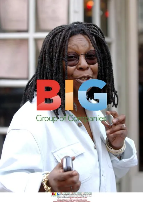 Whoopi Goldberg Chats and Poses in West Village