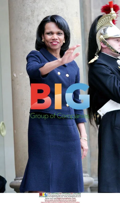 Condoleezza Rice meets Chirac and Douste Blazy in Paris