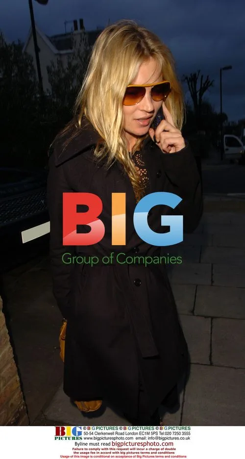 Kate Moss leaving Davinia Taylor's home