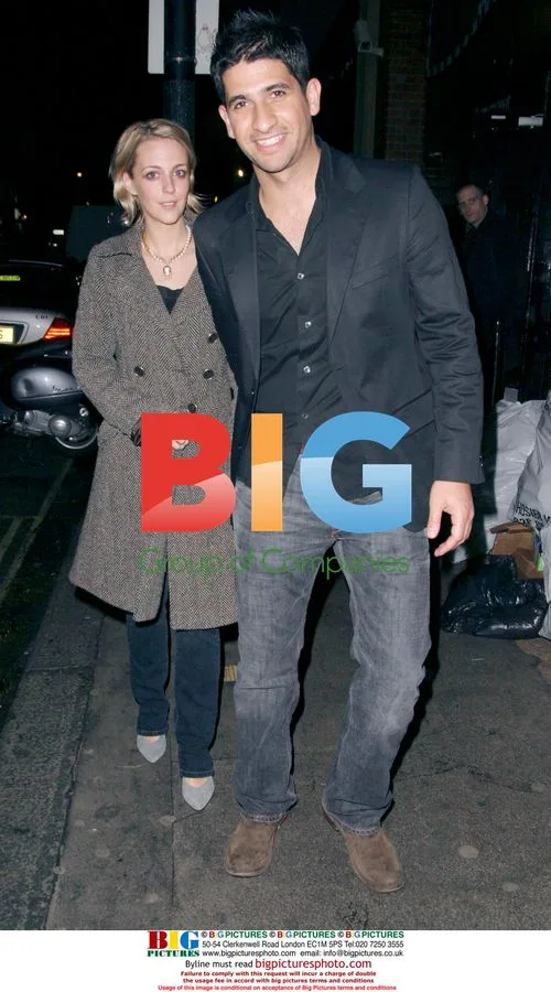 Raza Jaffrey and Girlfriend Leave BBC Party