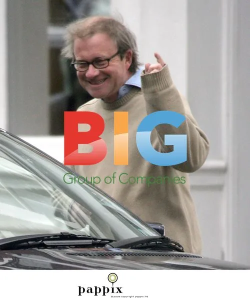 Comedian Harry Enfield spotted in North London