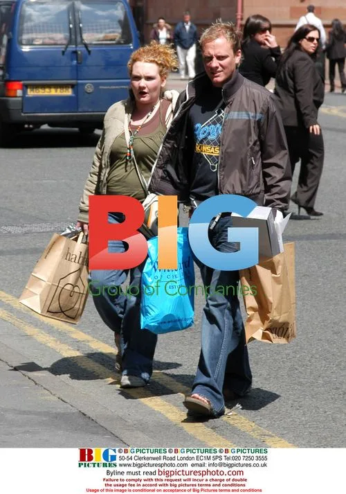 Coronation Street Actors Anthony Cotton and Jenny McAlpine Shopping