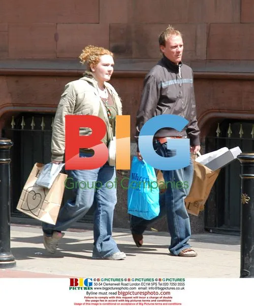 Coronation Street Stars Anthony Cotton and Jenny McAlpine Shopping