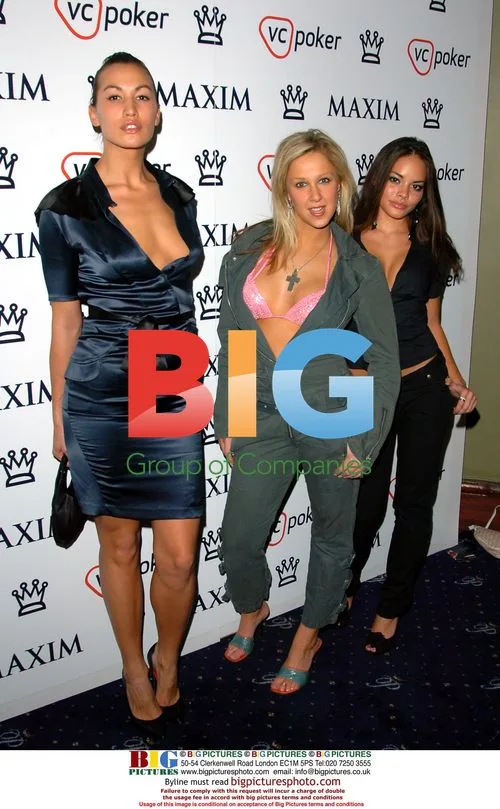 Shipwrecked Cast at Maxim Poker Tournament in London
