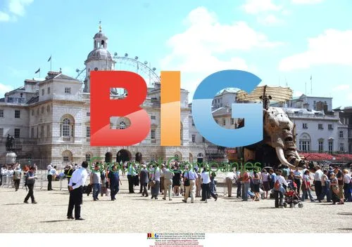 Giant Mechanical Elephant and Doll in London