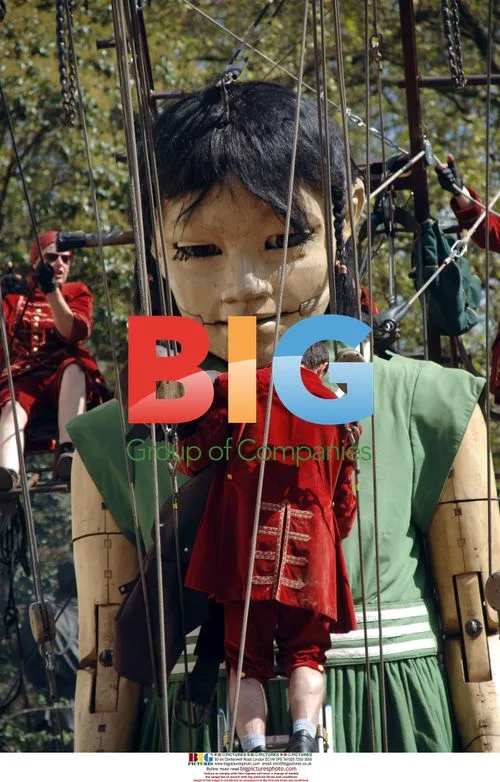 Giant Mechanical Elephant and Doll in London