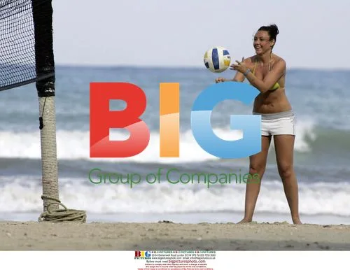 Michelle Heaton Plays Volleyball