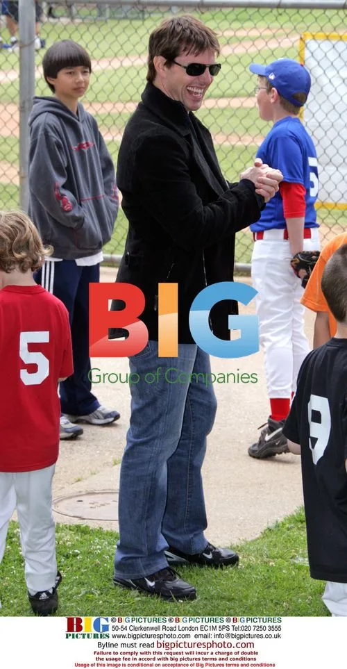 Tom Cruise Attends Son's Baseball Game