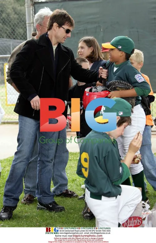 Tom Cruise Attends Son's Baseball Game