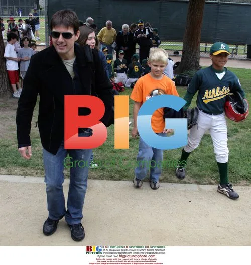 Tom Cruise at son's baseball game