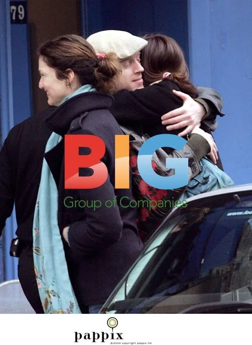 Damien Lewis relaxed in Soho