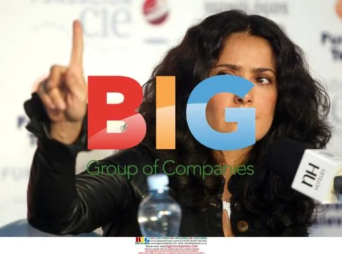 Salma Hayek at press conference for "Monologos de la Vagina"