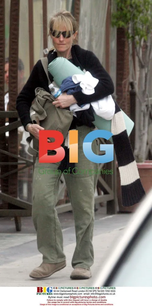 Helen Hunt after yoga session