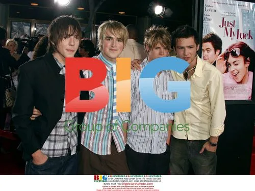 Brian Wilson & McFly at Just My Luck Premiere