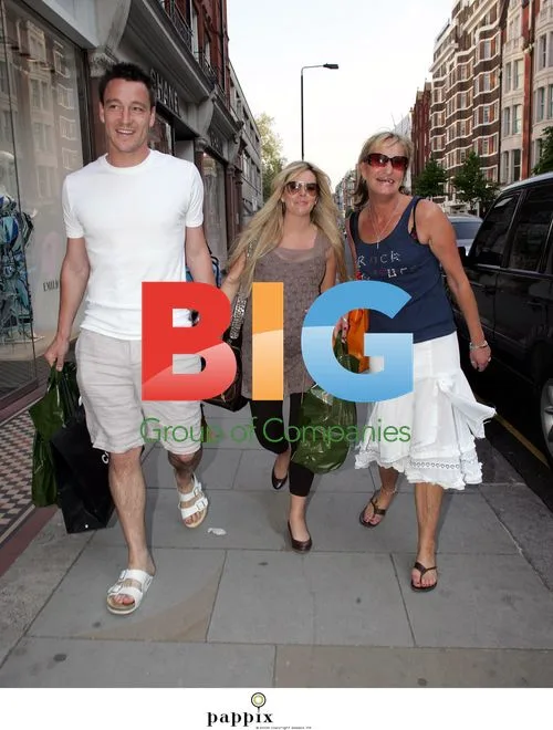 John Terry and Toni Poole shopping in London