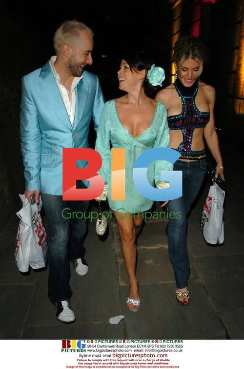 Singer Lisa Scott-Lee and Scott Henshall at OK magazine party
