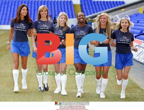 Footballer's wives at Cancer Research UK's Race for Life