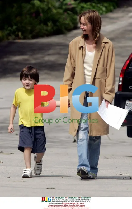 Calista Flockhart Picks Up Son Liam From School