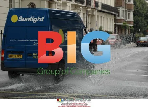 Water pipe burst floods London street