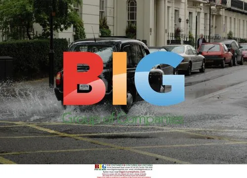Flooding in Sussex Garden, London