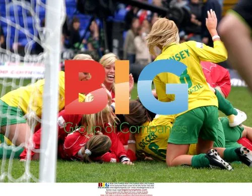 Celebrity girls fight on pitch at Soccer Six