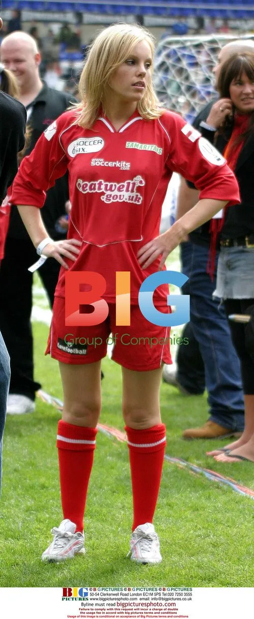 The Apprentice winner Michelle at Celebrity Soccer Six