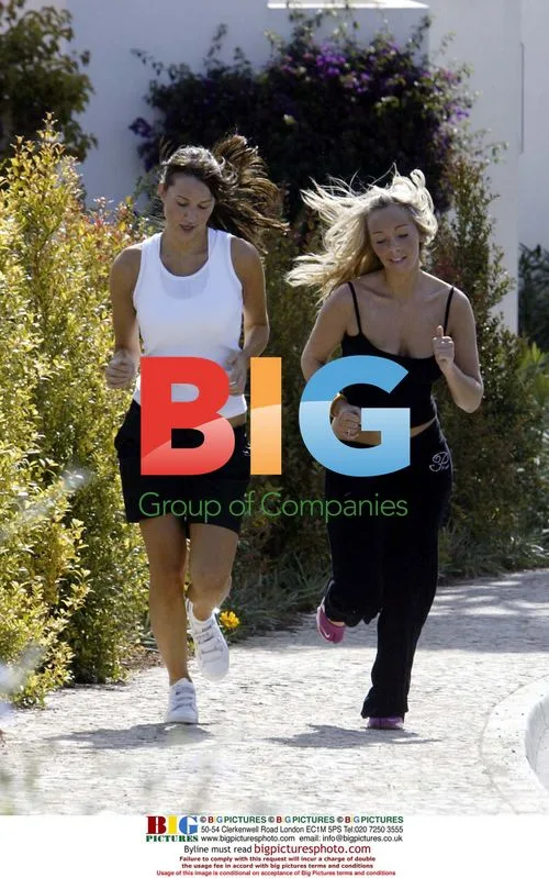 England Football Wives Jog in Algarve