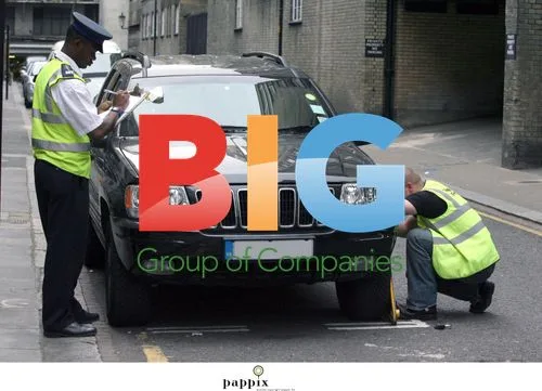 Martine McCutcheon car clamped