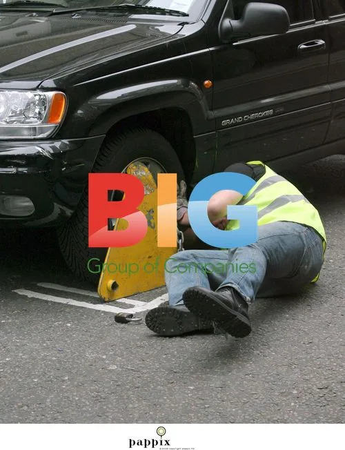 Martine McCutcheon's Car Clamped