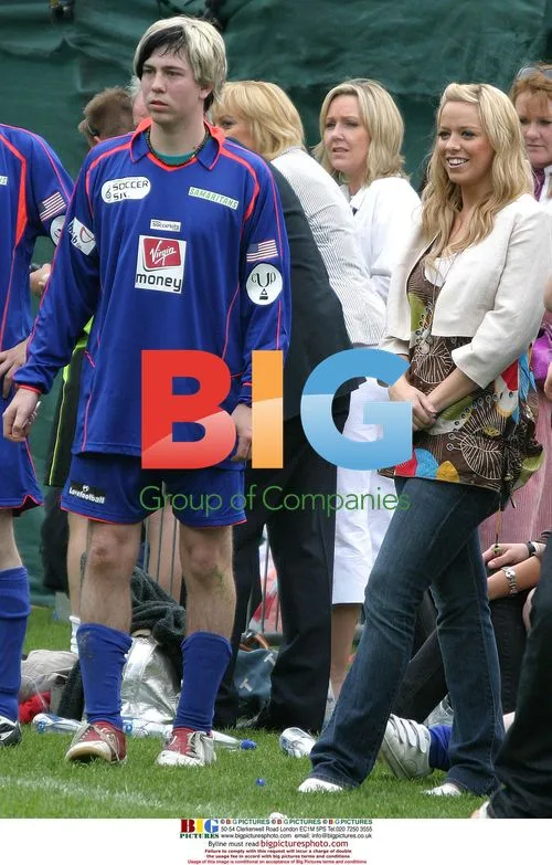 JAMES BOURNE and LIZ MCCLARNON at Soccer Six