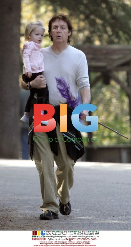 Paul McCartney Enjoys Park Walk with Daughter