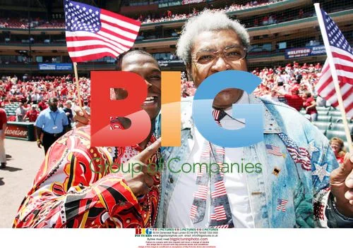 Don King and Cory Spinks at Busch Stadium