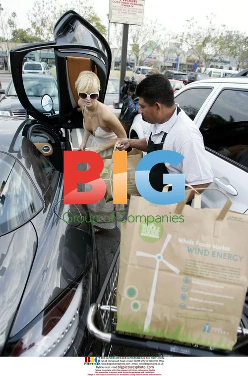 Paris Hilton Does Grocery Shopping