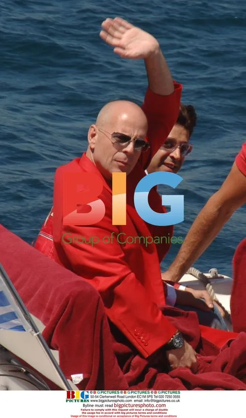Bruce Willis at Big Red book launch in Cannes