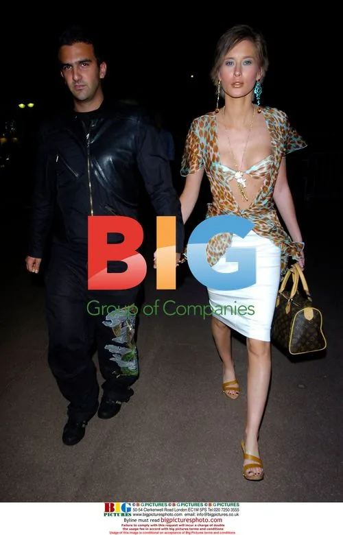 Mark Alexiou and Jasmine Lennard arrive at Pangea in Cannes