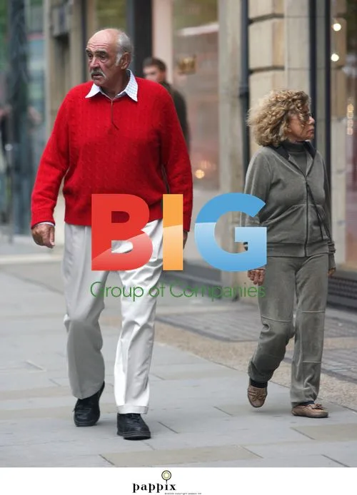 Sean Connery and Wife Stroll in London