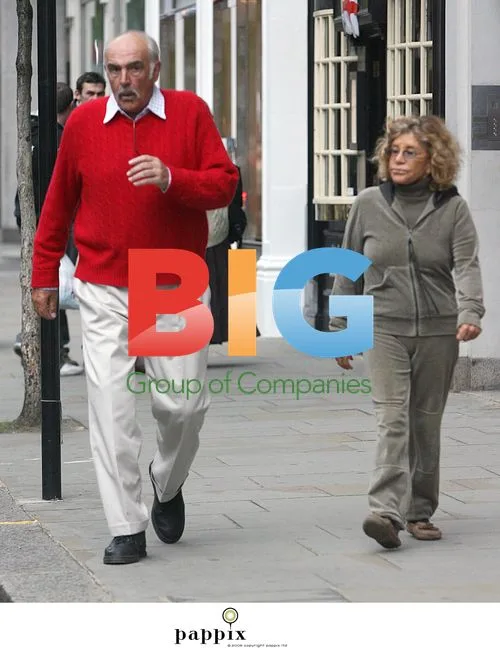 Sean Connery and Wife Micheline Roquebrune Stroll in London