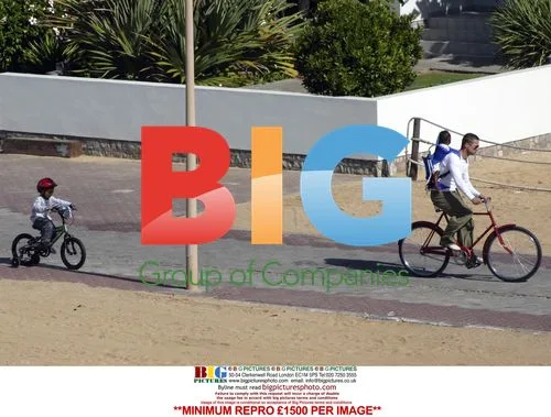 Brad Pitt and Angelina Jolie Cycling in Namibia