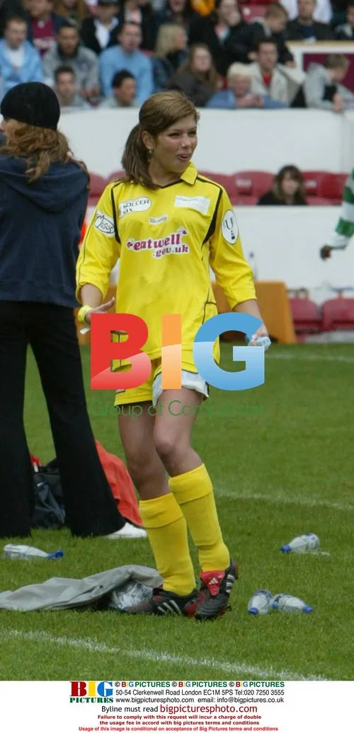 Nikki Sanderson at Soccer Six Charity Event