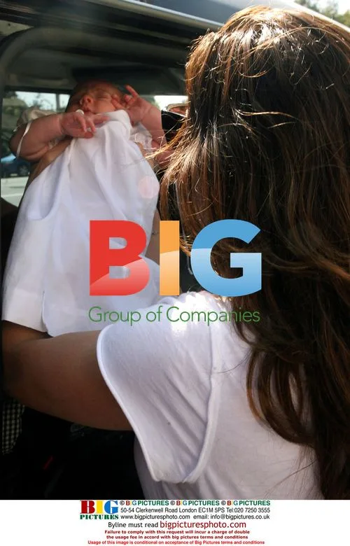 Brooke Shields with family in Santa Monica