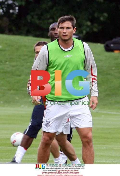 David Beckham and England team at World Cup prep