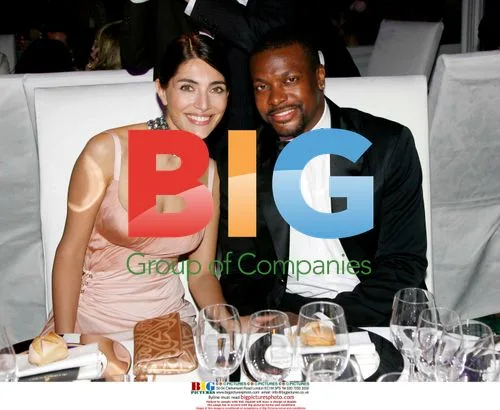 Chris Rock and Catherina Murino at De Grisogono Party