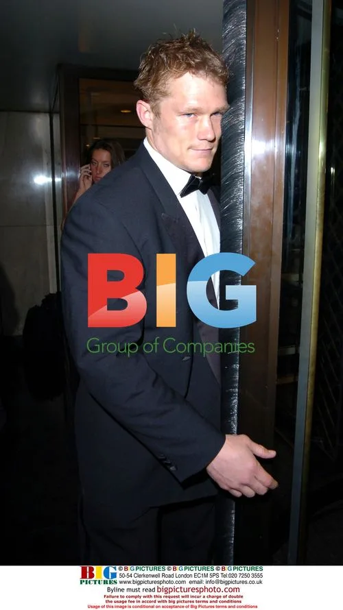 England Rugby Player Josh Lewsey Leaves Event