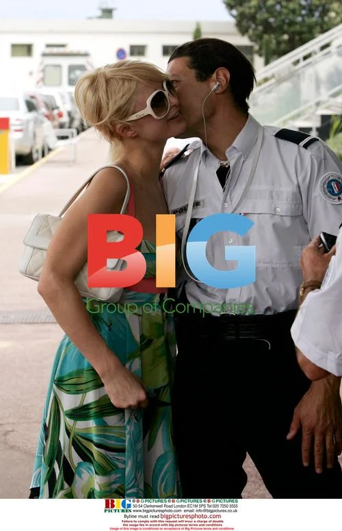 Paris Hilton with French Police in Cannes